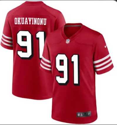 Men & Women & Youth San Francisco 49ers #91 Sam Okuayinonu Red Vapor Untouchable Limited Stitched Football Jerseys,We sell and wholesale Men & Women & Youth San Francisco 49ers #91 Sam Okuayinonu Red Vapor Untouchable Limited Stitched Football Jerseys on line form chian!